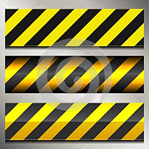 Set of Danger and Police Warning Lines