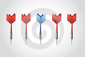 Set of darts illustration design
