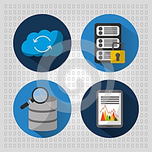 Set data base server cloud security statistics