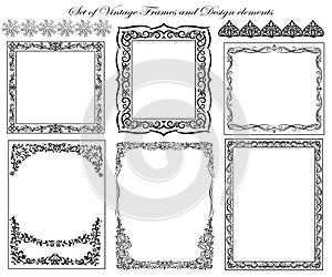 Set of Decorative borders and frames.
