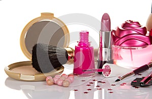 Set of decorative cosmetics