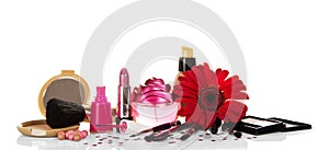 Set of decorative cosmetics