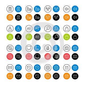 Set design icon web Vector