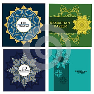 Set design of illustration ramadhan kareem background
