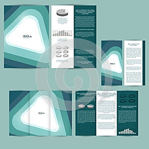 Set of design template with flyer, poster, brochure. For advertising, corporate identity, business, and other printing products.