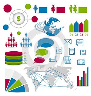 Set detail infographic elements for design web sit