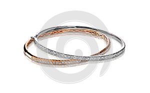 Set diamond bangle bracelets