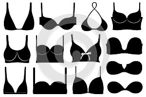 Set of different bras