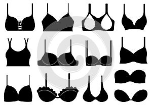 Set of different bras