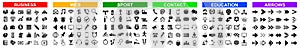 Set different icons of business, web, sport, contact, education, arrows for any cases of life using â€“ vector