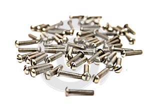 Set of different nails, screws, nuts, bolts