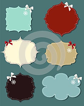 Set of different speech bubbles, design elements