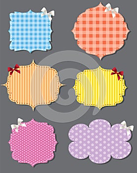 Set of different speech bubbles, design elements