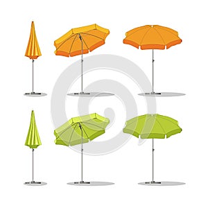 Set of different sunshades