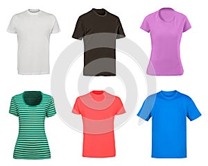 Set of different T-shirts