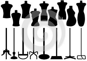 Set Of Different Tailors Mannequin