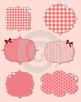 Set of different Valentine`s dey labels, design photo