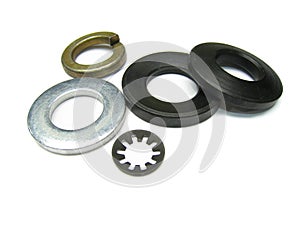 Set of different washers photo