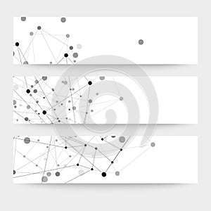 Set of digital backgrounds for communication,