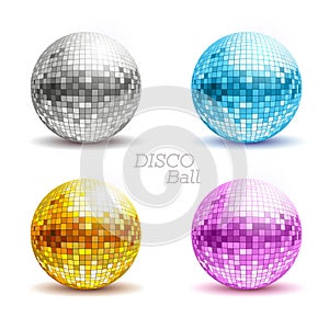 Set of disco balls.