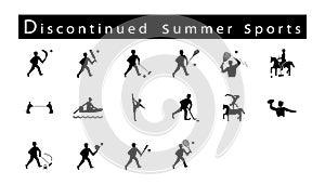 Set of 16 Discontinued Summer Sport Icons photo