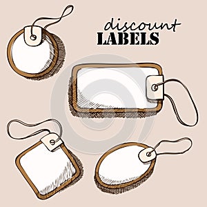 Set of discount labels