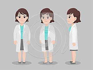 Set of Doctors Character, Health care concept