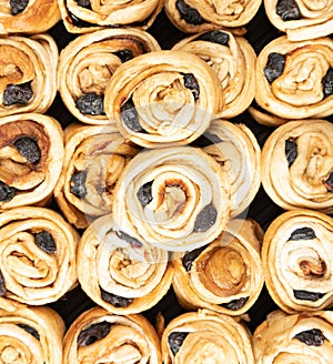 A set of dried fruits for proper healthy nutrition close-up top view