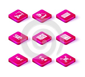 Set Drone flying with action camera, 3d scanning system, User manual, Software, web developer programming code, Computer