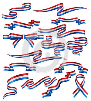 Set of Dutch Flag Ribbons