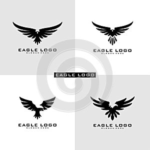 Set of Eagle Logo Vector symbol