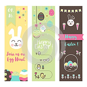 Set of Easter Banners.