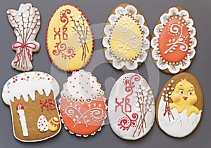 Set of Easter gingerbread