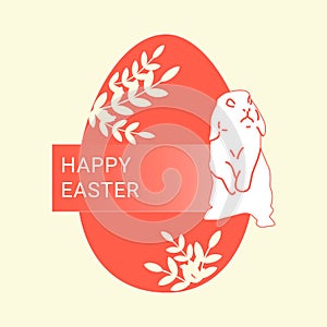 A set of Easter-themed story templates for a mobile app interface with the egg shape unicorn, reindeer, rhinoceros and capybara.