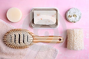 Set of eco friendly personal care products