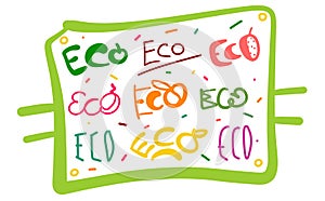 Set of eco - isolated logos on a white background - vector illustration, Environmental Logo