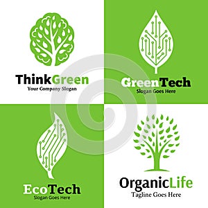 Set of ecological logo, icons and design element