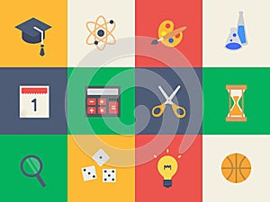 Set of education icons