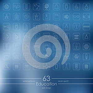 Set of education icons