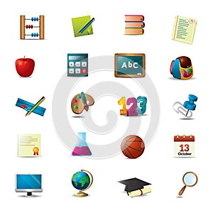 set of educational icon. Vector illustration decorative design