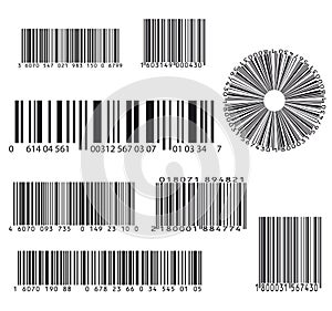 Set of eight barcode