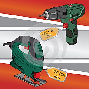 Set of electric tools