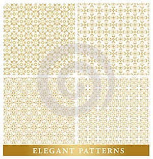 Set of Elegant Islamic or Arabic Seamless Patterns