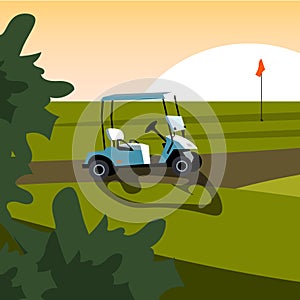 Set of elements for the game of Golf.