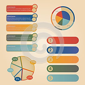 Set elements of info graphic