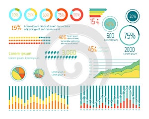Set of Elements for Wind Infographics. Vector
