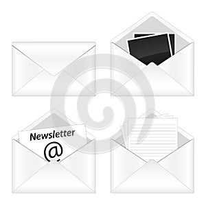 Set of email icon