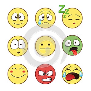 Set of emoticons