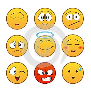 Set of emoticons