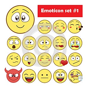 Set of Emoticons.